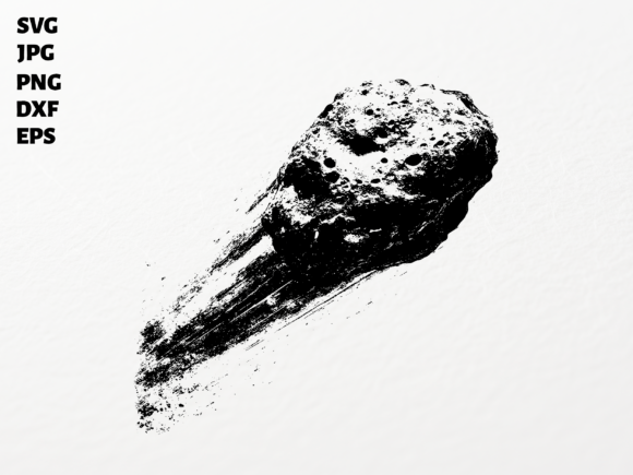 Cosmic Asteroid SVG for Cricut