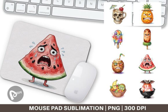 Grumpy Spooky Summer Luau Mouse Pad PNG: A Stylish and Functional Addition to Your Workspace