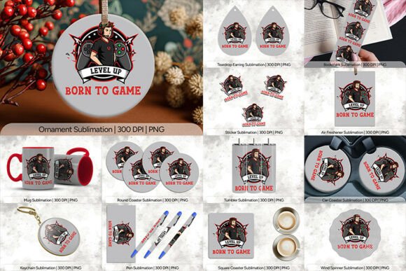 Level Up Gamer Born to Game PNG: A Strategic Asset for Creators and Brands