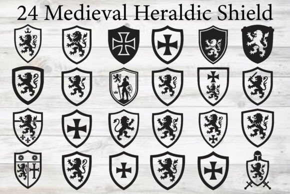 Medieval Heraldic Shield