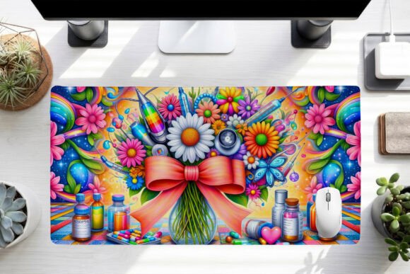 Nurse Desk Mat PNG