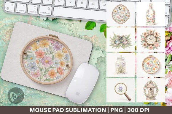 Retro Nature Discovery Mouse Pad Design