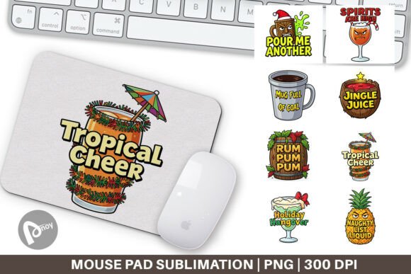 Sarcastic Holiday Tiki Mouse Pad PNG: A Unique Way to Spice Up Your Workspace